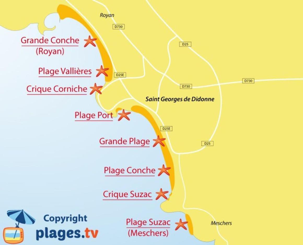 A 2 Pas De La Plage De La Vallieres Saint-Georges-de-Didonne Kültér fotó